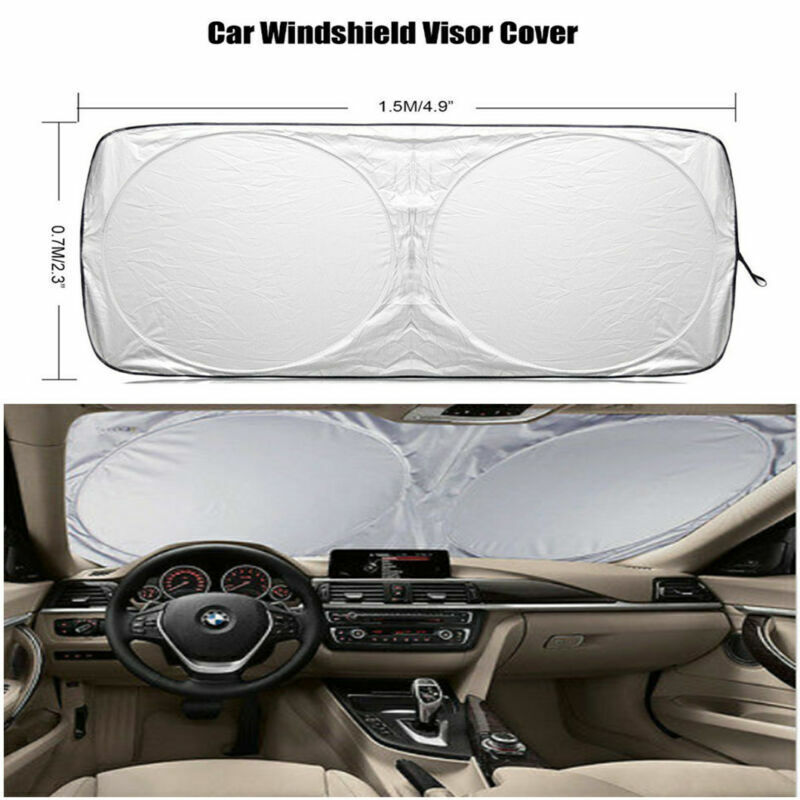 Universal Car Windshield Cover UV Visor Sun Shades Front Rear Windows Protection