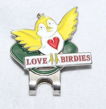 golf ball marker with magnetic hat clip