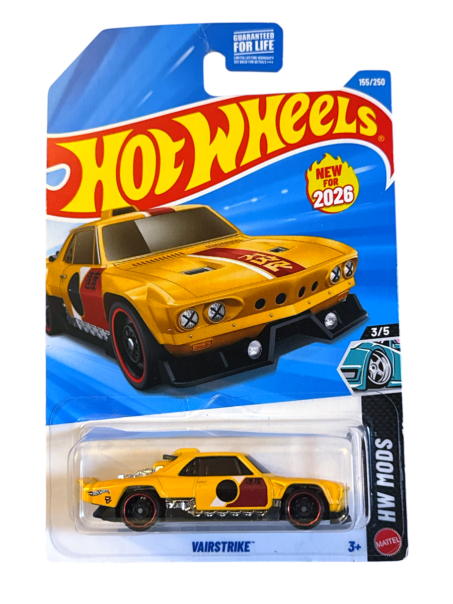 Hot Wheels 2026 HW Mods 3/5 Yellow Vairstrike Chevrolet Corvair | eBay