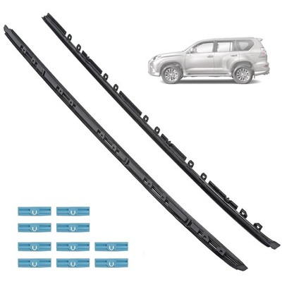 Front Driver & Passenger Side Windshield Moulding Kit Compatible with Lexus V...
