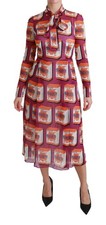 Dolce & Gabbana Purple Silk Bellezza A-Line Gown Women's Dress