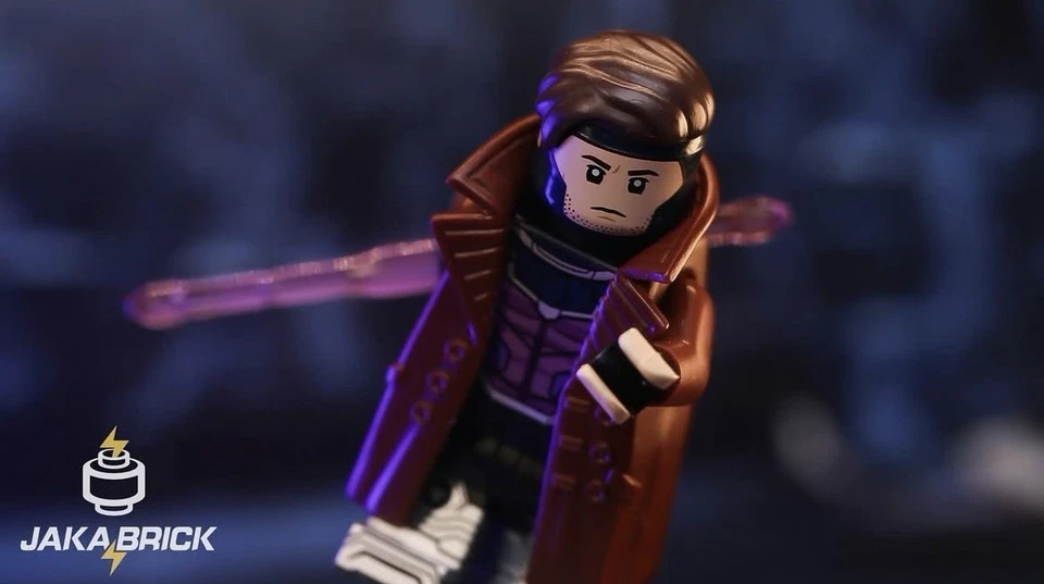LEGO Jaka Brick Custom Accented Dealer Gambit Minifigure NEW - Image 3 of 4