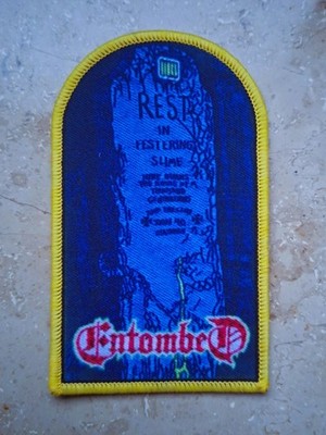 ENTOMBED - REST IN FESTERING SLIME -- PATCH / AUFNÄHER -- DEATH METAL
