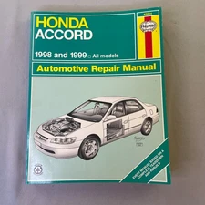 Honda Accord 1998 & 1999 Haynes Automotive Car Repair Service Manual #42014