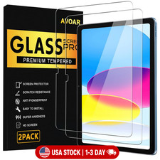 AVOAR 2 Pack Screen Protector for iPad 11th A16 2025 10th Generation BLACK