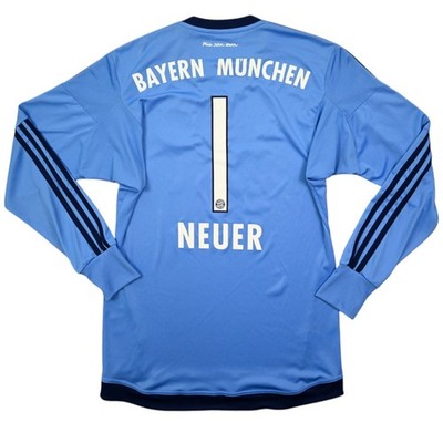 Adidas 2015-16 BAYERN MUNCHEN *NEUER* GOALKEEPER LONGSLEEVE SHIRT TRIKOT S