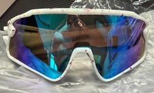 RIVBOS Youth Baseball Sunglasses Polarized UV Protection ICE BLUE LENS SPLATTER