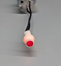  2 Neon 120v Panel Mount Indicator Lamps, RED, Round