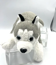 FAO Swartz Husky Dog 16" Grey White