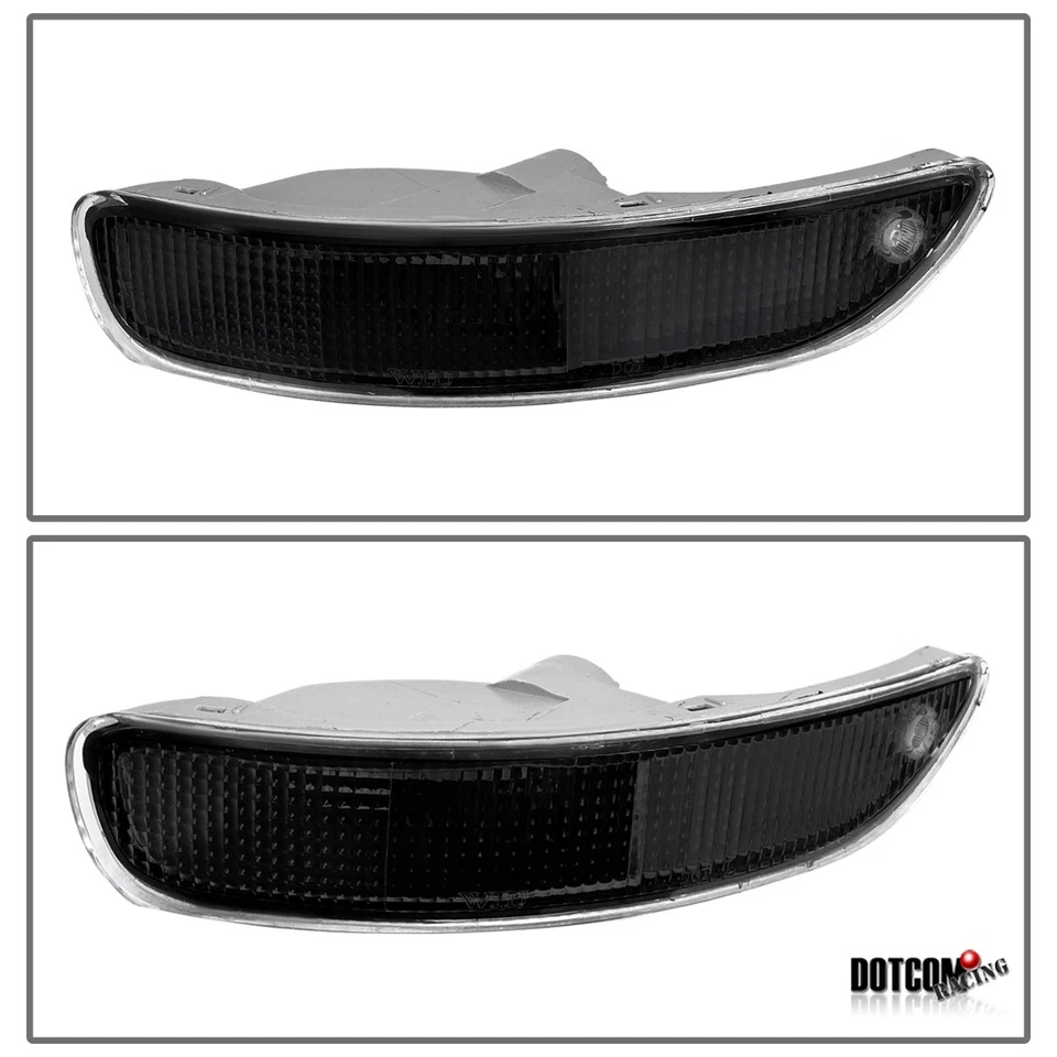 Fit 1993-1997 Toyota Corolla Black Bumper Lights Signal Driving Lamps 94 95 96 Foto 3 de 4