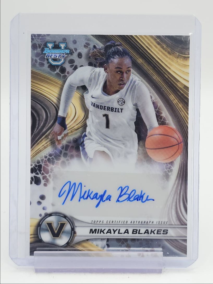 MIKAYLA BLAKES 2024-25 BOWMAN UNIVERSITY'S BEST VANDERBILT AUTO Q4616