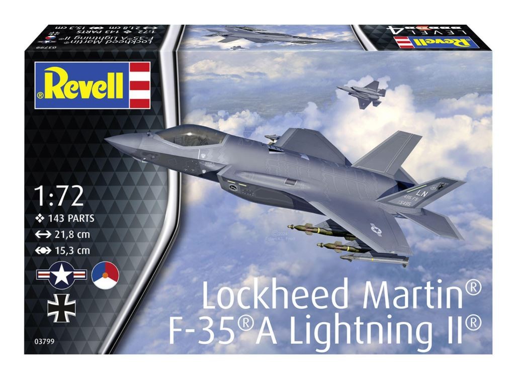LOCKHEED Martin F-35A Lightning II Revell kit de modélisme d'avion militaire