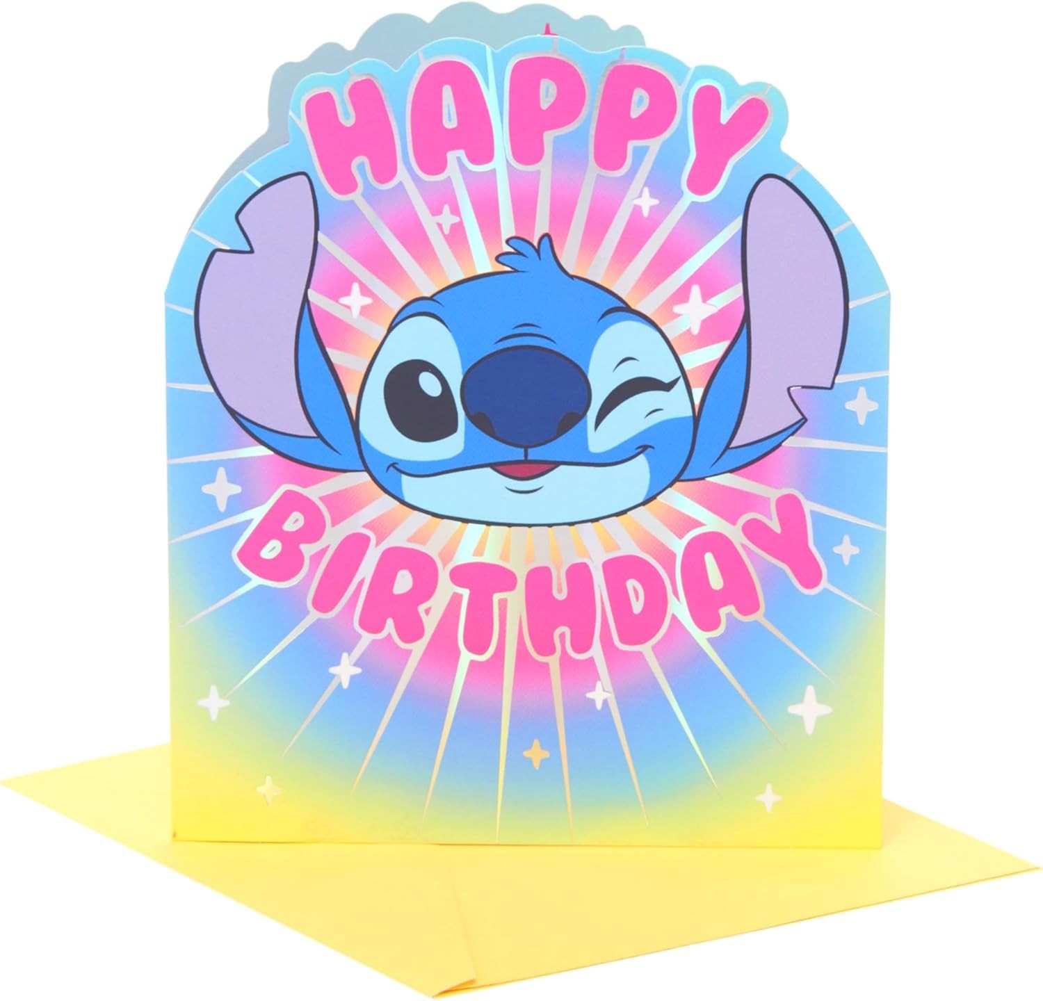 Disney Lilo & Stitch's Face Design Birthday Card - Image 3