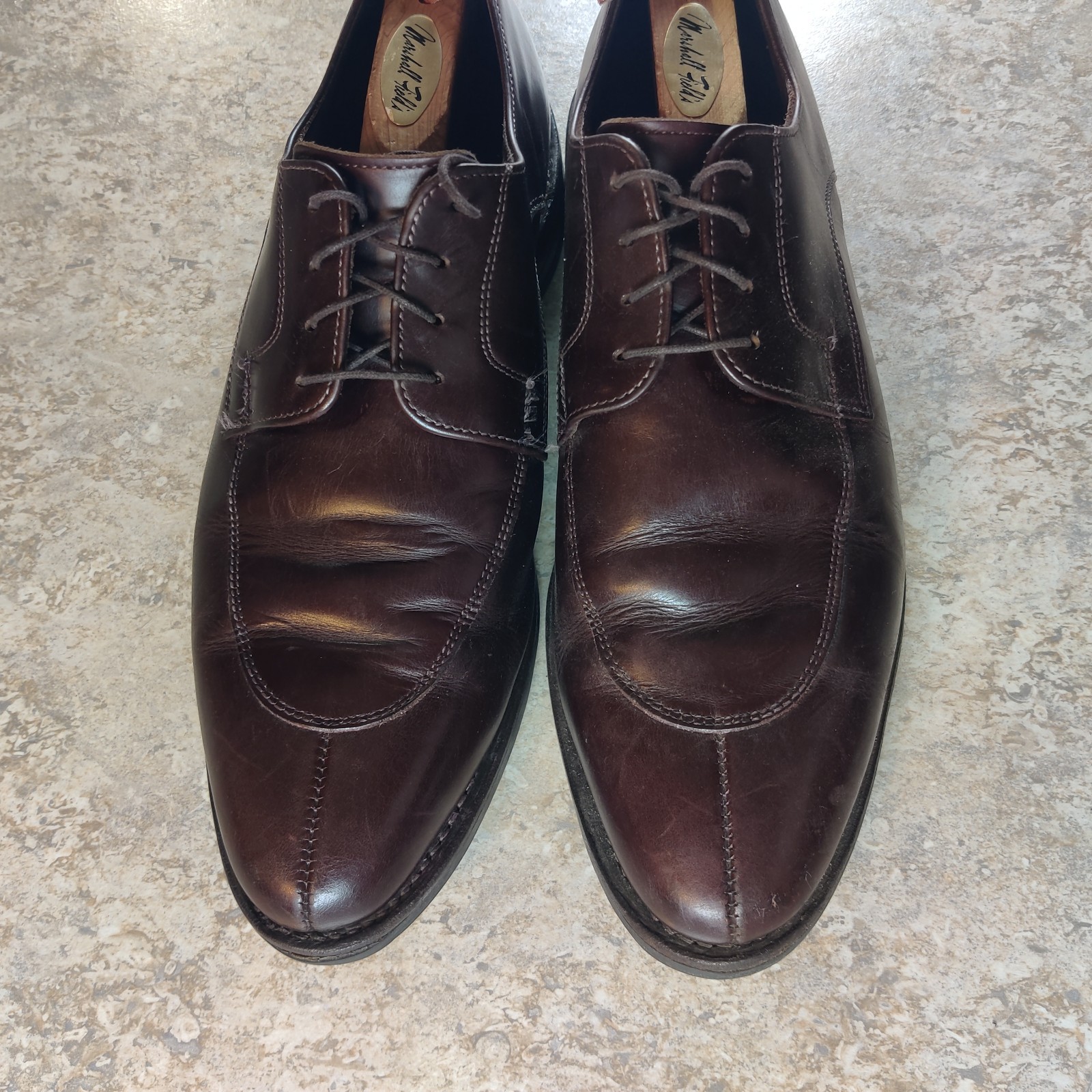 SAOLA Allen Edmonds Belmont Oxfords pelle marrone made in USA uomo 11 B *Leggere descrizione