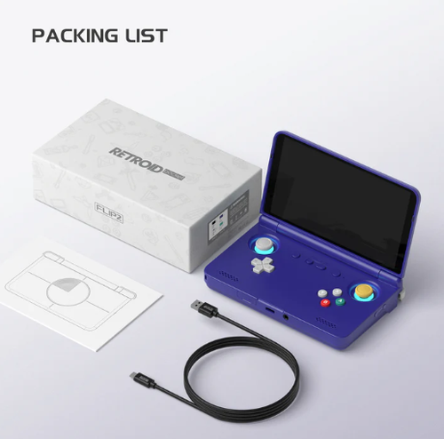 Retroid Pocket Flip 2 Handheld OLED Screen, Hall Sticks, Android Emulation Beast