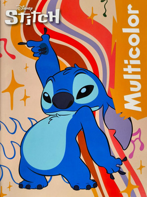 Malbuch Disney Stitch DIN A4 Multicolor 32 farbige Bilder Malspaß für Kinder