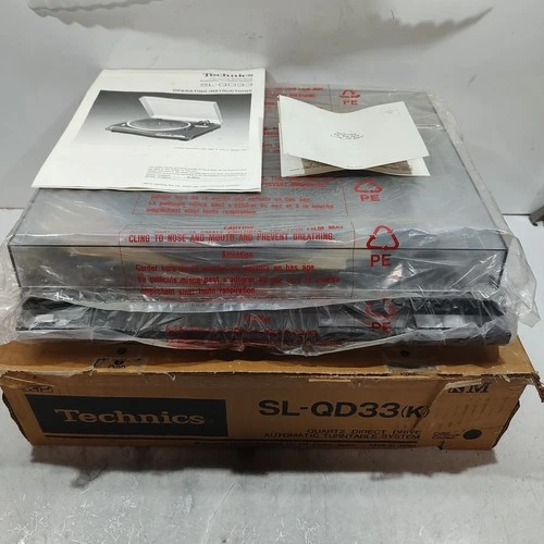 VTG Turntable TECHNICS SL-QD33 Direct Drive Automatic NEW OPEN BOX Black Japan