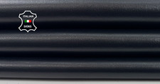 JET BLACK Soft Italian Lambskin Sheep Lamb Leather hides skins 6sqf 0.8mm C6054