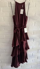 Zimmermann Burgundy Silk Dress Size 3