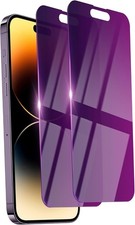 2 Pack Privacy Screen Protector for iPhone 14 Pro Purple 14