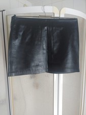Echt Leder Rock Mini v. Crazy outfits schwarz US Größe 20 = XL / 50 RV Minirock