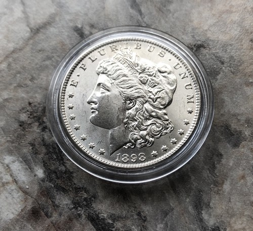 1898 MORGAN SILVER DOLLAR IN BU CONDITION !!!