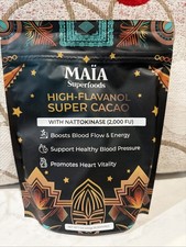 MAIA high-flavanol super Cacao with nattokinase 7oz 30- servings fast shipping..