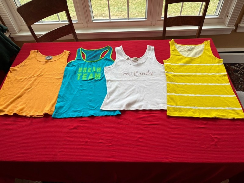 Lot of 4 knit Tank tops Plus sz XXL No Boundaries Faded Glory MKM Sienna Woman