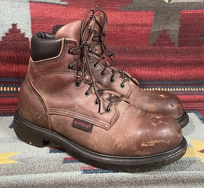 Red Wing 2406 boots Sz 10 EE Brown Leather Distressed Made In Usa ￼￼