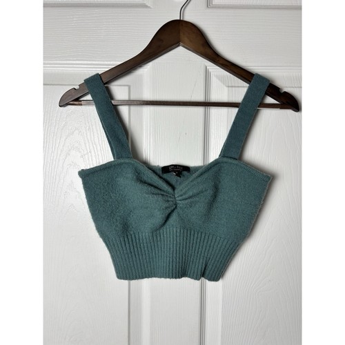 Witty Fox Sweater Halter Green M