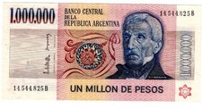 ARGENTINA 1 000 000 1000000 PESOS 1981 P 310. UNC CONDITION. 6RW 02FEB
