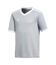Adidas Boys Tabela 18 Unisex Soccer Jersey, ltgray, Big Kids, S