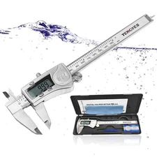 Digital Caliper 6" Stainless Steel IP54 Micrometer LCD Inch/MM Measuring Tool