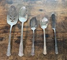 47 Piece Vintage 40s Rogers Treasure Floral SILVER PLATED IS Flatware Utensils — photo 2