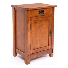 Maklaine Mission / Arts and Crafts 1-Door and 1-Drawer Nightstand