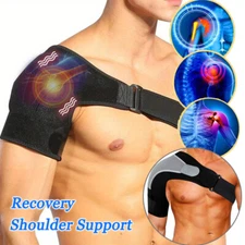 Shoulder Brace Rotator Cuff Support Relief Pain Adjustable Left & Right Straps