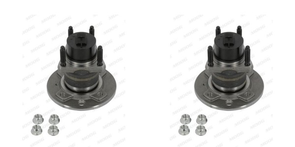 Moog 2X Radnabe Radlagersatz Hinten FüR Opel Meriva Astra G CC Daewoo Nubira-image
