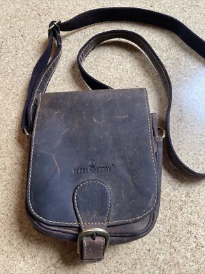 Echt Leder Tasche Green Burry Damen Herren