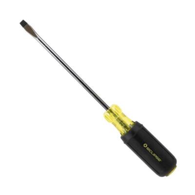 Eclipse 800-153 Slotted Screwdriver Rubber Grip 1/4 Inch x 8 Inch