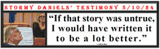 anti Trump: "...I WOULD HAVE WRITTEN IT BETTER" humorous political sticker