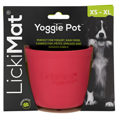 LickiMat Yoggie Pot pink, Hunde Anti-Schling-Napf, NEU
