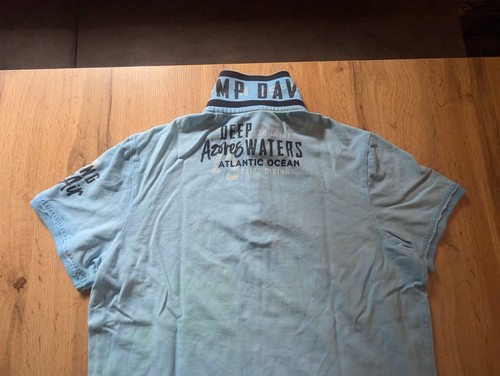 CAMP DAVID Polo Shirt Gr. M Hellblau wie NEU bekannt v. 🔉DSDS Dieter Bohlen 🏆 - Bild 2 von 3