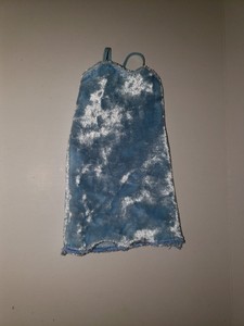 baby blue velvet dress