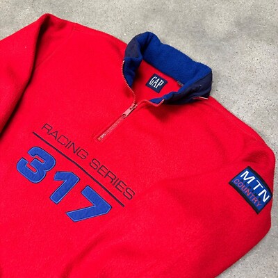 Vintage 90s GAP Alpine Country Racing Series Quarter Zip Fleece | eBay
