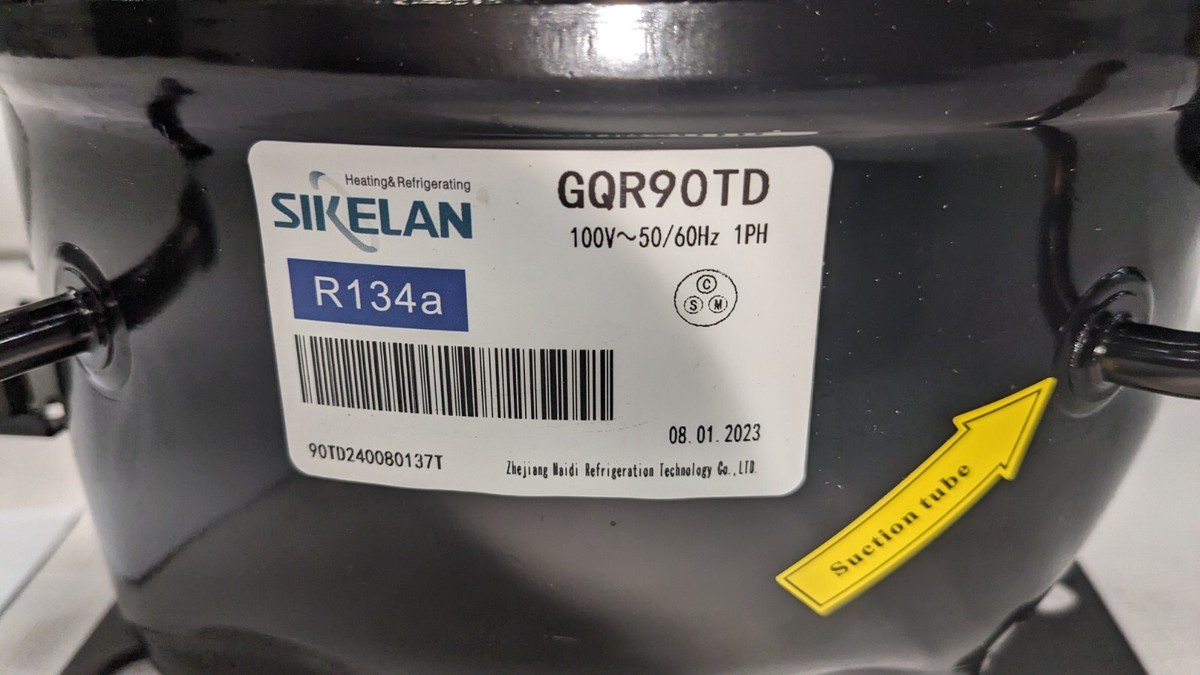 sgr Sikelan GQR90TD Refrigeration Compressor 1/4HP 3477BTU 110