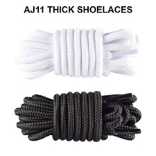 Thick compatible Jordan 11 XI round rope replacement shoelaces premium laces