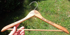 Vintage Wood Coat Hanger Advertising TAFT HOTEL New York City