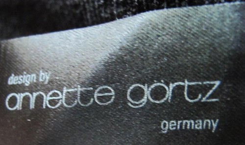 Annette Goertz Jacket - Since 1994 - Sz Large Black Wool Blend & Leather - Picture 12 of 12