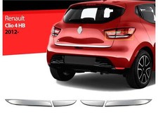 Rückstoplicht Zierleiste für Renault Clio 4 IV 2012-2018 Edelstahl Silber 4 tlg