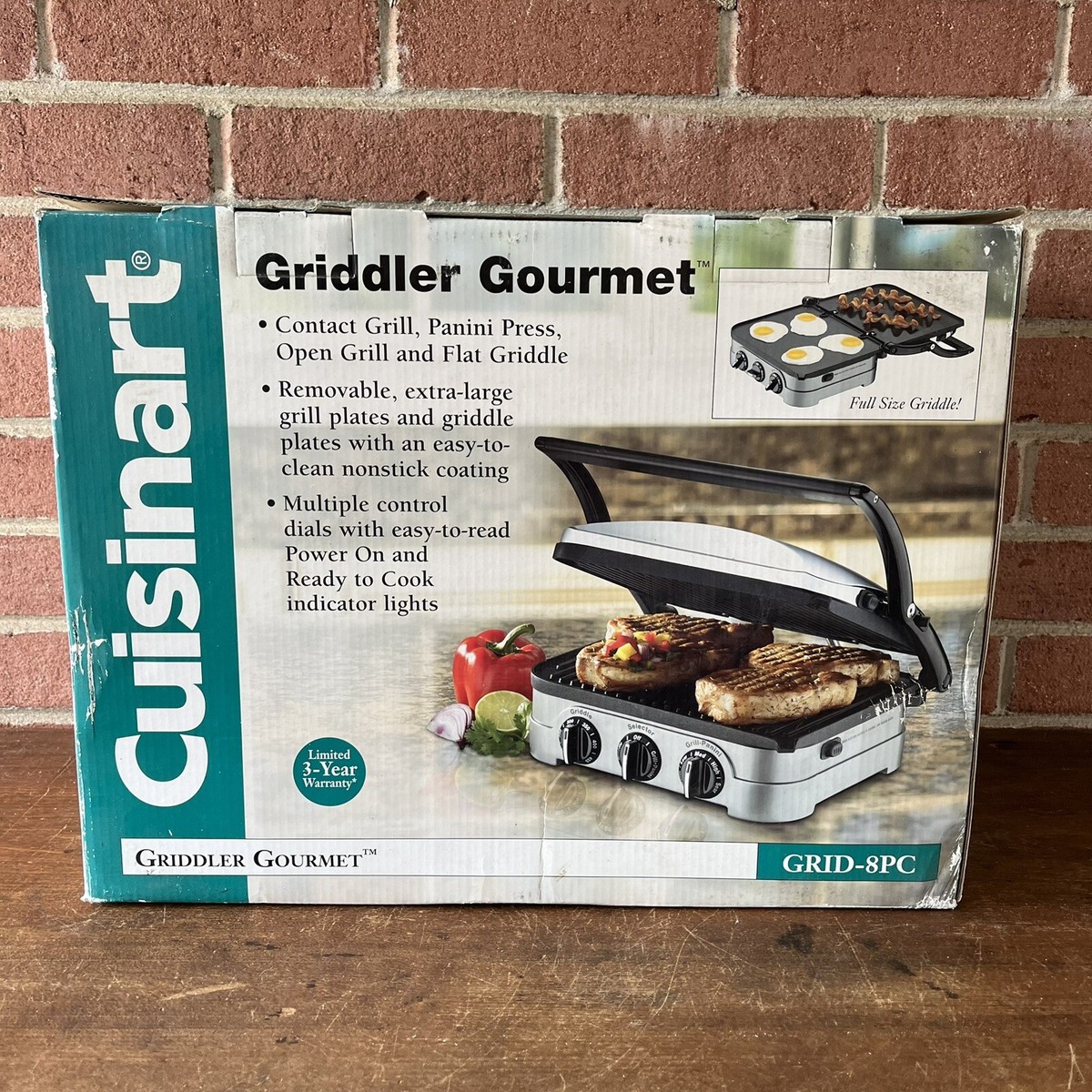 NEW! Cuisinart Griddle Gourmet Model GRID-8PC - Main Image